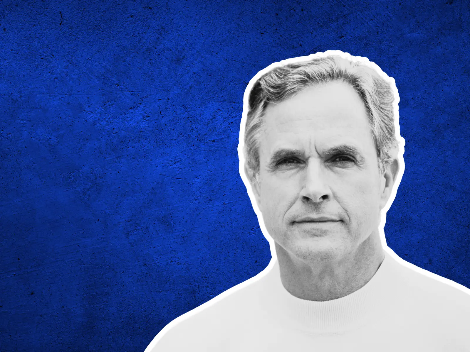 image of person on blue background