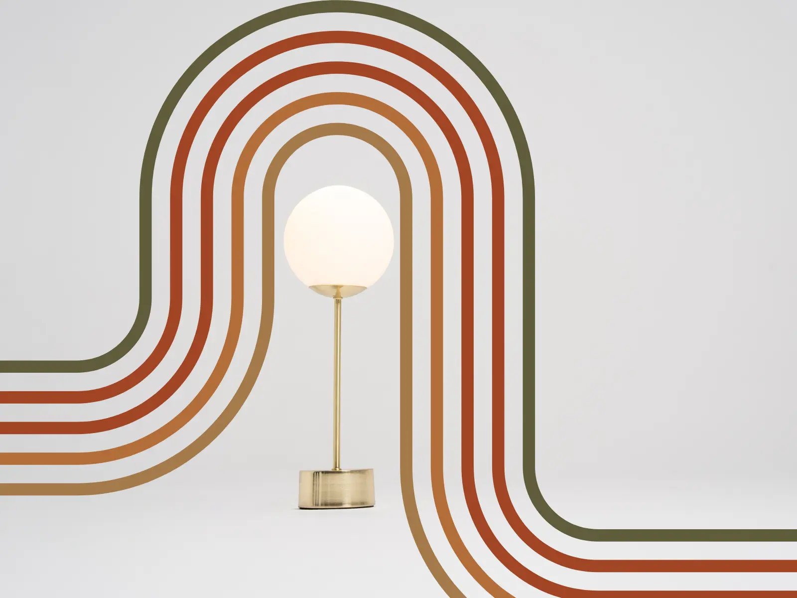 lamp with retro design